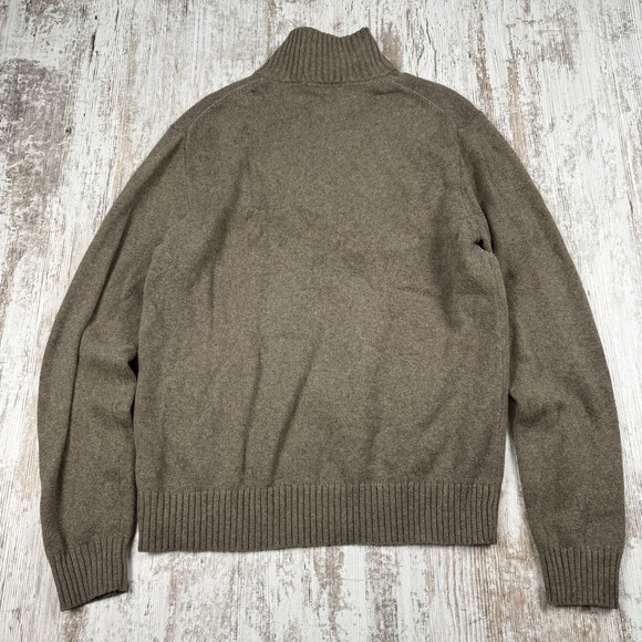 Men's J. Crew Cashmere Blend Sweater 1/4 Zip Sz M Casual Dad - Picture 2 of 10